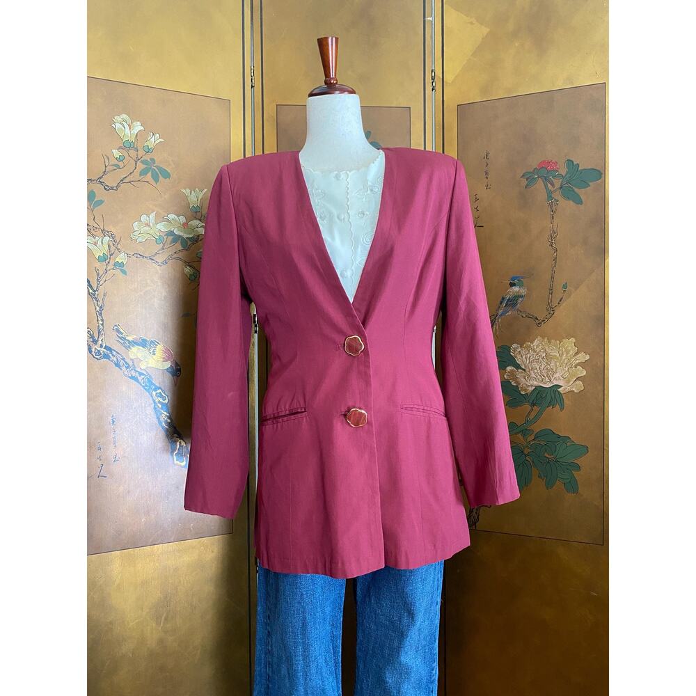 Vintage blazer jacket in Persian red, size L